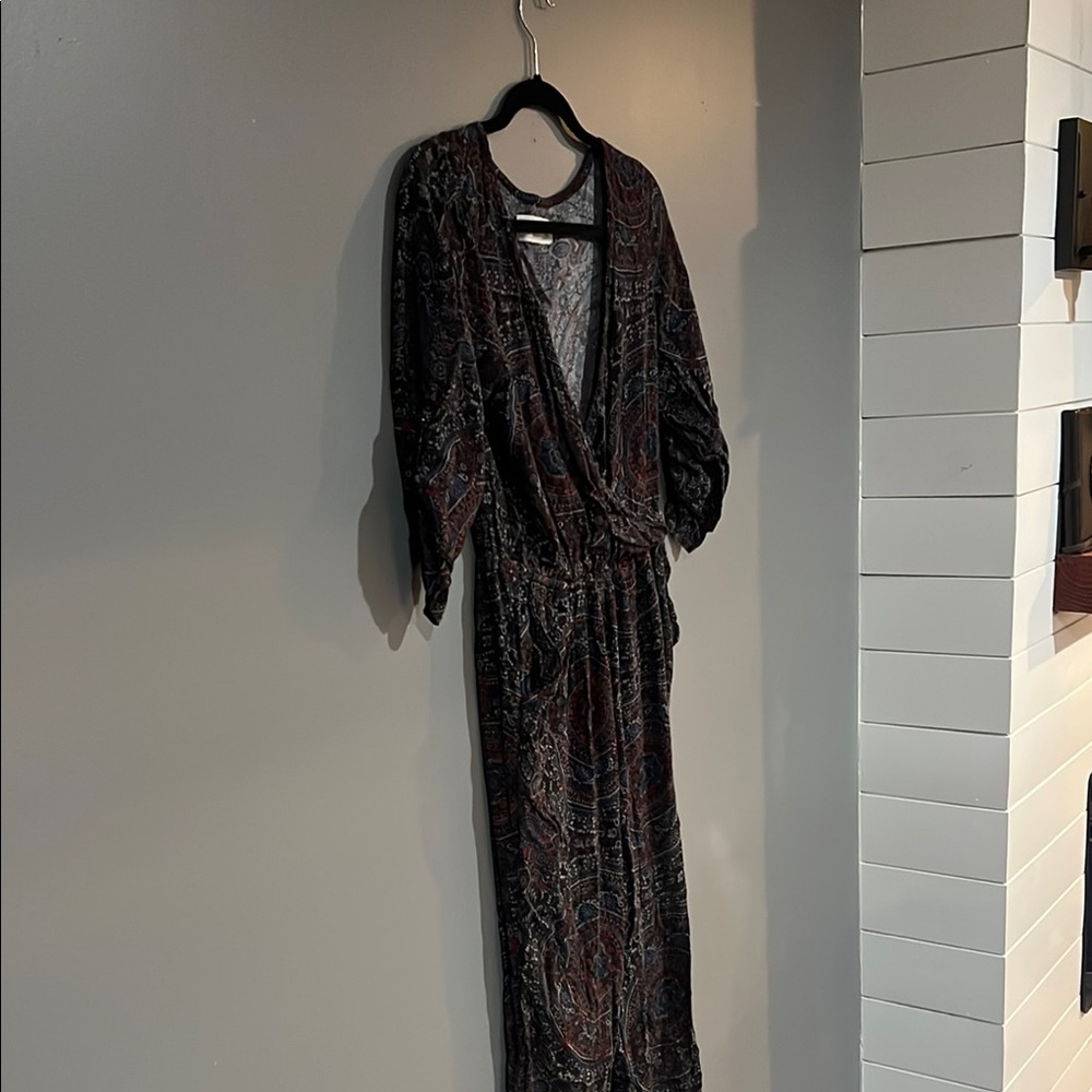 Blue/Purple Abercrombie Lowcut Jumpsuit